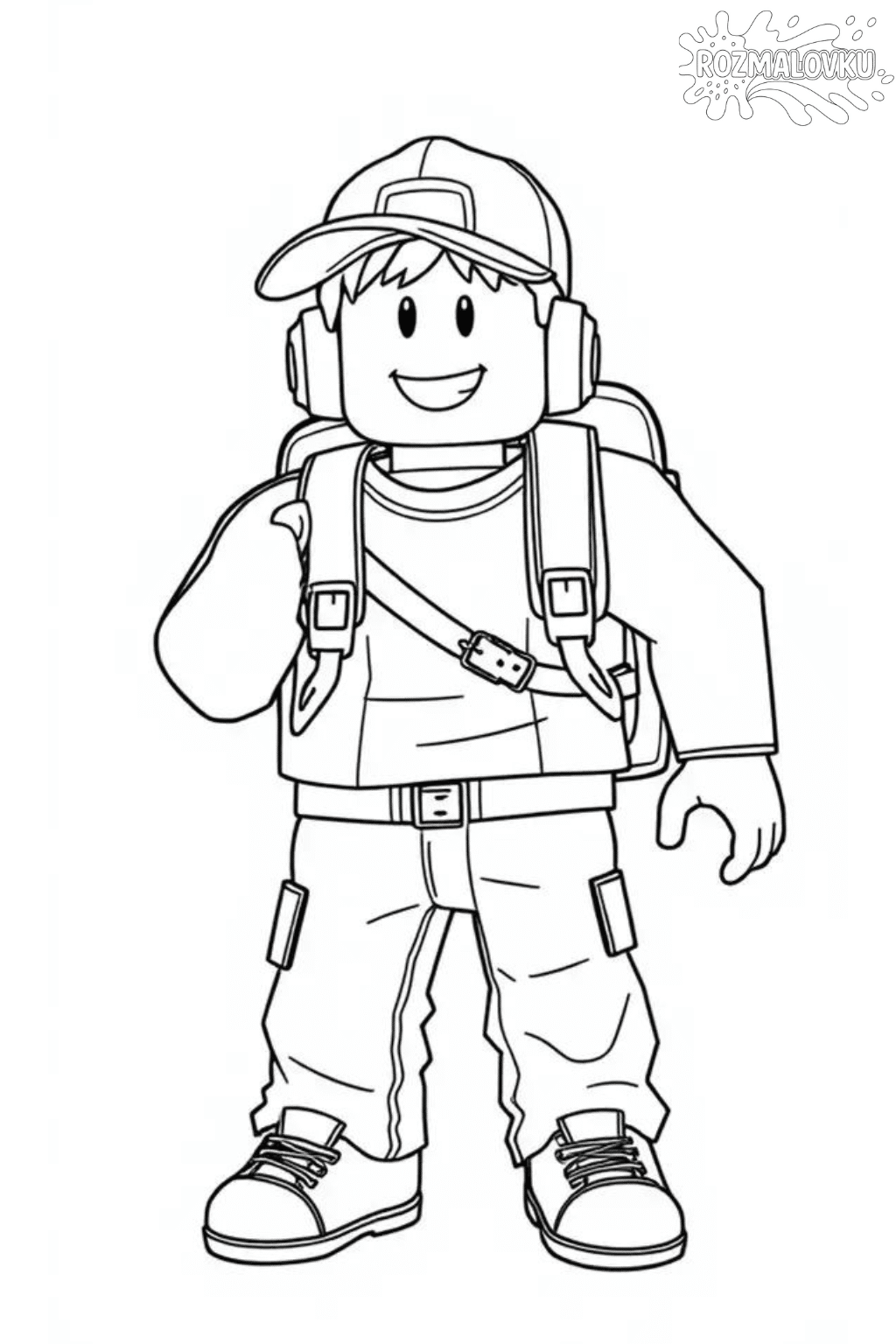 Розмальовка героя з Роблокс