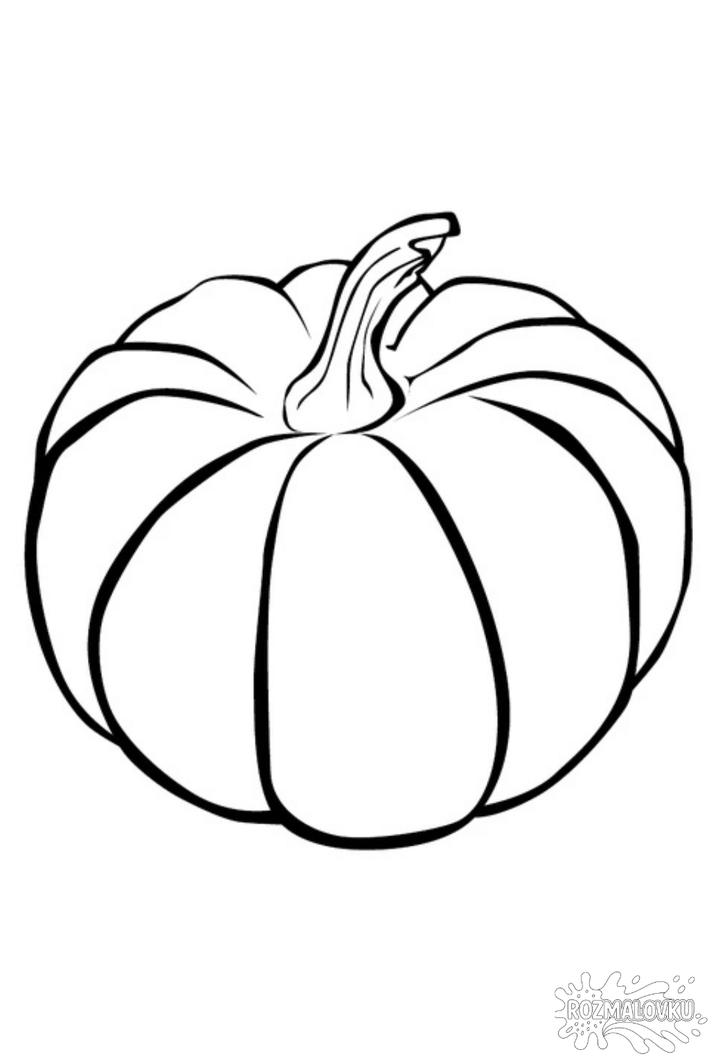 Розмальовка гарбуз в форматі А4