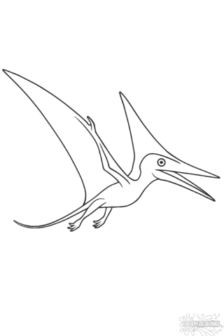 Розмальовка Ніктозавр — скачати та роздрукувати в форматі А4