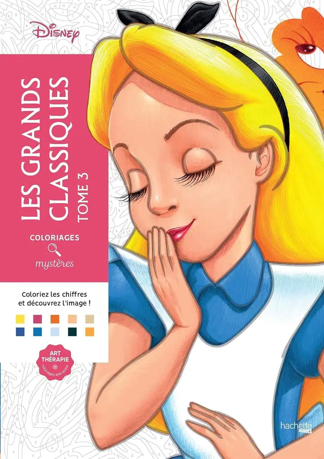 Книга з розмальовками Disney за номерами — Les Grands Classiques Tome 3 скачати та роздрукувати в форматі А4