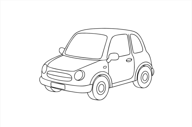 Онлайн розмальовка автомобіля для дітей 3-5 років