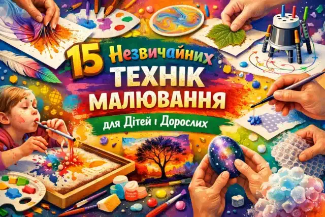 15 незвичайних технік малювання для дітей: малювання ниткою, листям, свічкою, мильними бульбашками та пальчиками — ідеї для творчих занять вдома