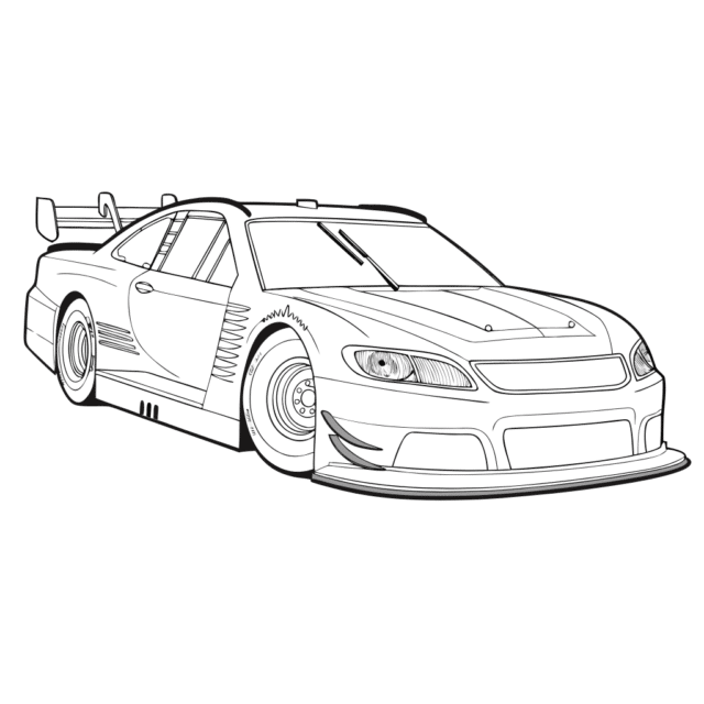 Онлайн розмальовка спортивний автомобіль безкоштовно для дітей
