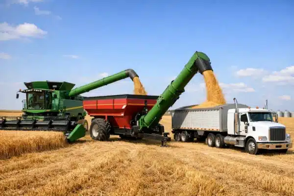 Техніка для швидкого перевантаження зерна на полі