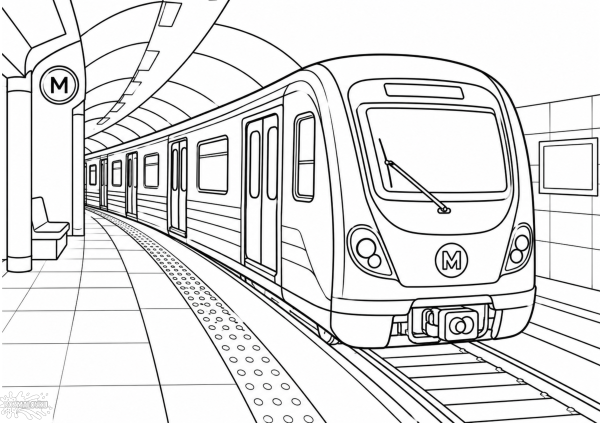 розмальовка метро для друку