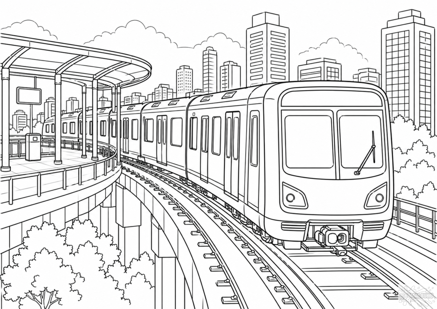 розмальовка наземного метро розмальовка наземного метро для друку