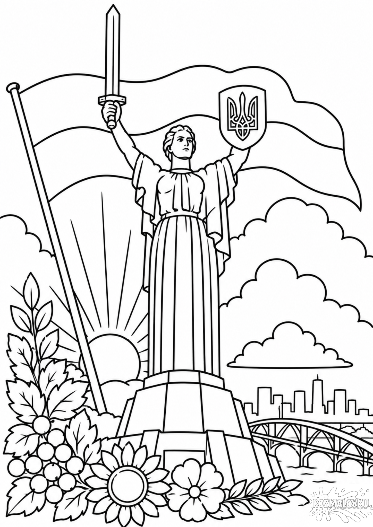 розфарбовка до дня незалежності україни розфарбовка до дня незалежності україни для друку